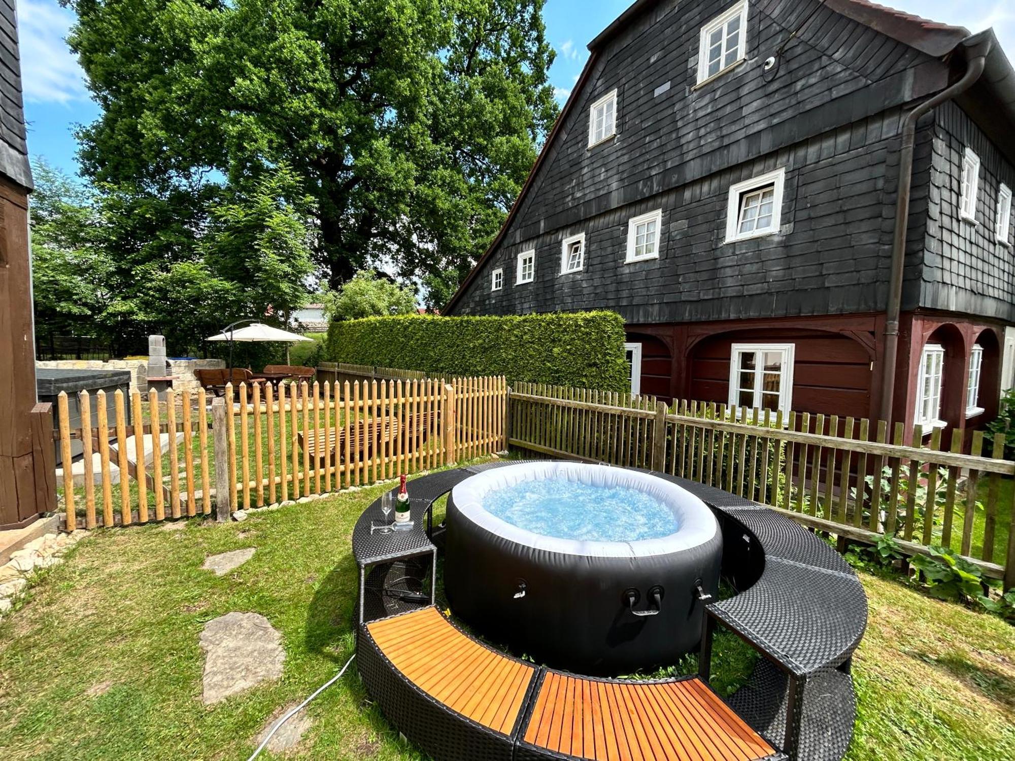 Fewo Frushi Mit Whirlpool, Infrarotsauna Großschönau Buitenkant foto